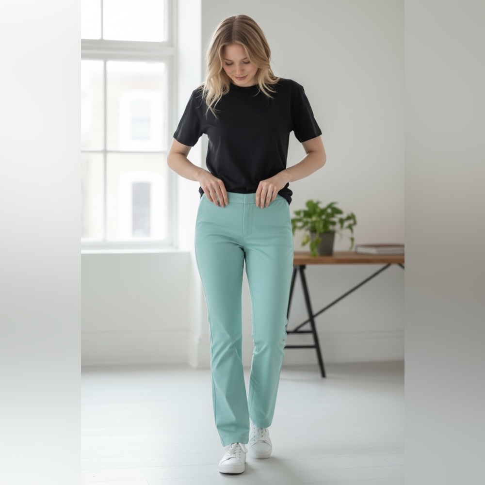 Marciano by Guess Aqua Blue Slim Dress Pants – Size 8 (EU 44) - Picture 4 of 15